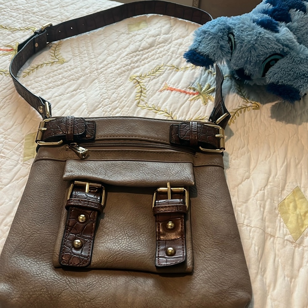 Dasein tan n brown, shoulder purse